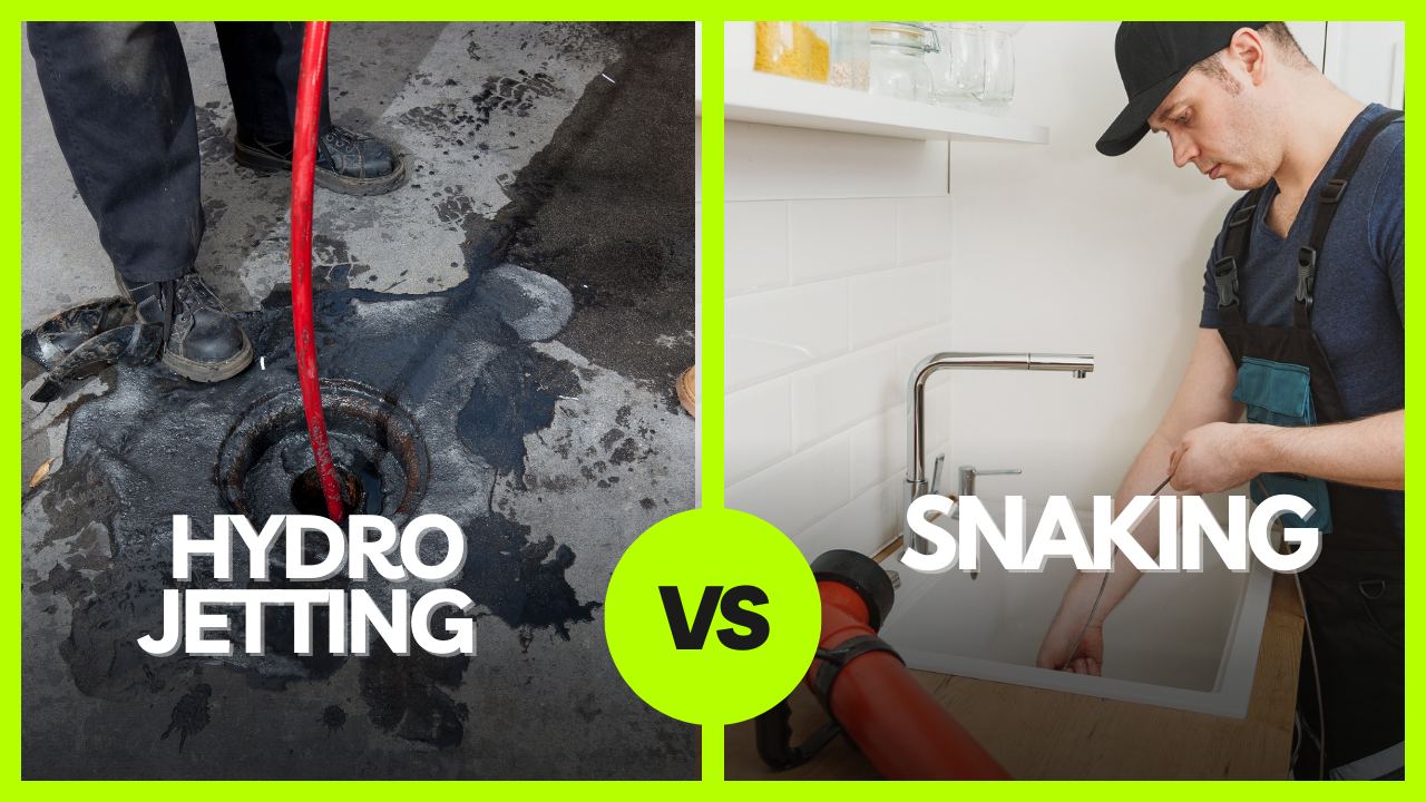 hydro jetting vs snaking graphic