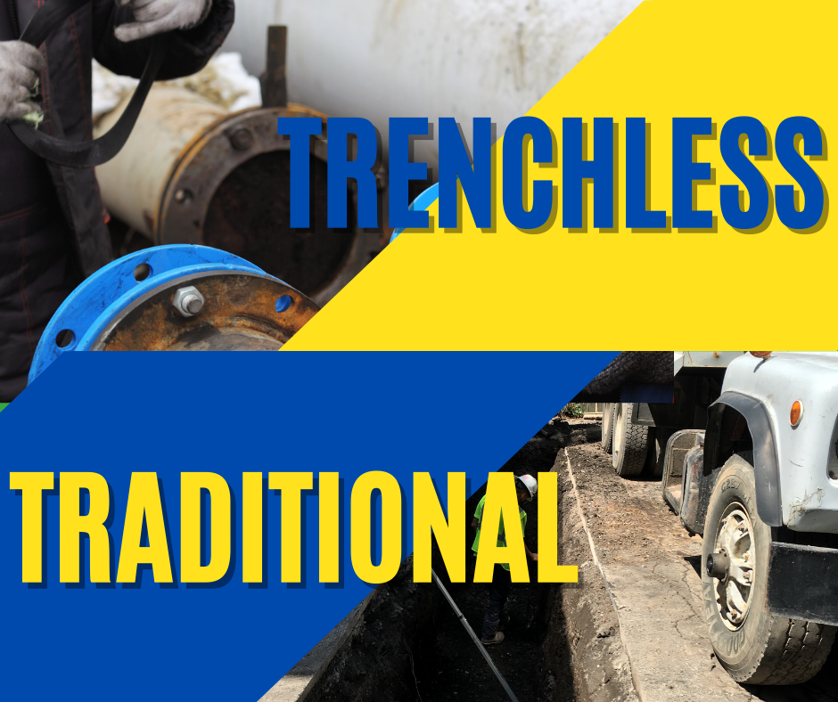trenchless vs traditional sewer line repair methods 